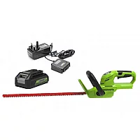 Greenworks24V Cordless Hedgetrimmer Kit G24HT56K2